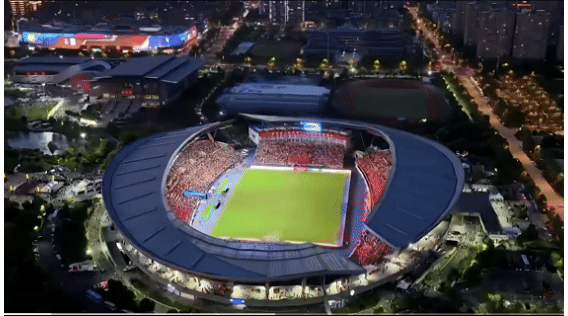 苏超焦点战！七大洲LED体育照明定义专业赛场光